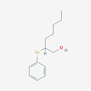 molecular formula C13H20OSe B14571301 2-(Phenylselanyl)heptan-1-OL CAS No. 61759-26-0