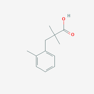 molecular formula C12H16O2 B1457131 2,2-Dimethyl-3-(2-methylphenyl)propanoic acid CAS No. 861596-04-5