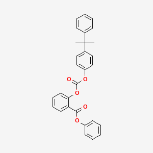 molecular formula C29H24O5 B1457138 Phenyl 2-(((4-(2-phenylpropan-2-yl)phenoxy)carbonyl)oxy)benzoate CAS No. 405553-18-6