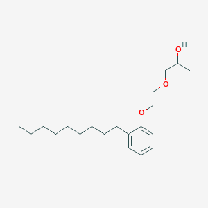 molecular formula C20H34O3 B14571395 1-[2-(2-Nonylphenoxy)ethoxy]propan-2-OL CAS No. 61417-62-7
