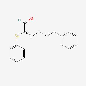 molecular formula C18H18OSe B14571403 6-Phenyl-2-(phenylselanyl)hex-2-enal CAS No. 61713-54-0