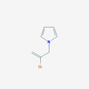 molecular formula C7H8BrN B14571424 1-(2-Bromoprop-2-en-1-yl)-1H-pyrrole CAS No. 61496-34-2