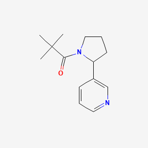 2,2-Dimethyl-1-[2-(pyridin-3-yl)pyrrolidin-1-yl]propan-1-one