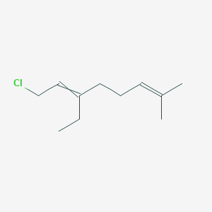 molecular formula C11H19Cl B14571461 1-Chloro-3-ethyl-7-methylocta-2,6-diene CAS No. 61685-10-7