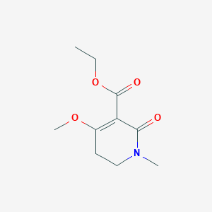 molecular formula C10H15NO4 B1457147 Ethyl 4-Methoxy-1-methyl-2-oxo-1,2,5,6-tetrahydropyridine-3-carboxylate CAS No. 851726-49-3