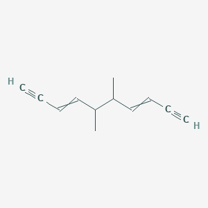 molecular formula C12H14 B14571495 5,6-Dimethyldeca-3,7-diene-1,9-diyne CAS No. 61272-05-7