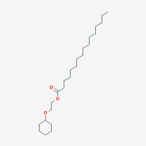 molecular formula C24H46O3 B14571506 2-(Cyclohexyloxy)ethyl hexadecanoate CAS No. 61452-05-9