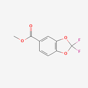 molecular formula C9H6F2O4 B1457151 Methyl 2,2-difluorobenzo[d][1,3]dioxole-5-carboxylate CAS No. 773873-95-3