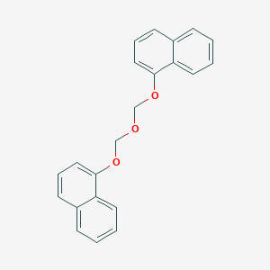 molecular formula C22H18O3 B14571543 Naphthalene, 1,1'-[oxybis(methyleneoxy)]bis- CAS No. 61454-73-7