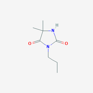 molecular formula C8H14N2O2 B1457156 5,5-Dimethyl-3-propylimidazolidine-2,4-dione CAS No. 97304-48-8