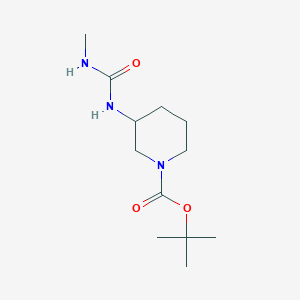 molecular formula C12H23N3O3 B1457157 叔丁基3-[(甲基氨基羰基)氨基]哌啶-1-羧酸酯 CAS No. 1824068-84-9