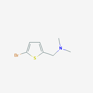 molecular formula C7H10BrNS B1457160 1-(5-溴噻吩-2-基)-N,N-二甲基甲胺 CAS No. 81882-03-3
