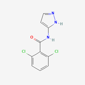 molecular formula C10H7Cl2N3O B1457162 2,6-二氯-N-(1H-吡唑-3-基)苯甲酰胺 CAS No. 1248062-25-0