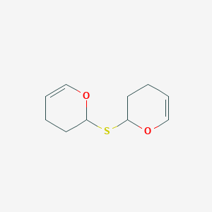 molecular formula C10H14O2S B14571631 2H-Pyran, 2,2'-thiobis[3,4-dihydro- CAS No. 61645-65-6