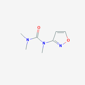 molecular formula C7H11N3O2 B14571650 N,N,N'-Trimethyl-N'-1,2-oxazol-3-ylurea CAS No. 61365-13-7