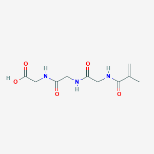 molecular formula C10H15N3O5 B14571655 N-(2-Methylacryloyl)glycylglycylglycine CAS No. 61435-67-4