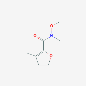 molecular formula C8H11NO3 B1457166 N-甲氧基-N,3-二甲基呋喃-2-甲酰胺 CAS No. 342601-18-7