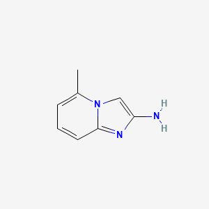 molecular formula C8H9N3 B1457170 5-甲基咪唑并[1,2-a]吡啶-2-胺 CAS No. 1005785-43-2
