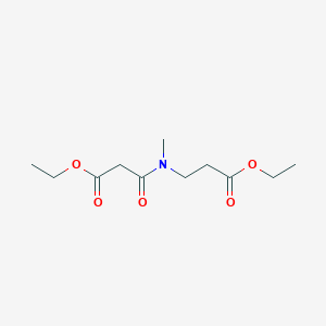 N-(2-Ethoxycarbonyl-ethyl)-N-methyl-malonamic acid ethyl ester