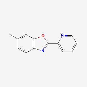 molecular formula C13H10N2O B14571794 6-Methyl-2-pyridin-2-yl-benzooxazole CAS No. 61382-14-7