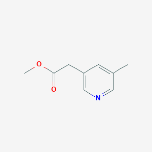 molecular formula C9H11NO2 B1457182 Methyl 2-(5-methylpyridin-3-yl)acetate CAS No. 1256804-64-4