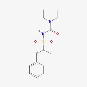 molecular formula C14H20N2O3S B14571832 N-(Diethylcarbamoyl)-1-phenylprop-1-ene-2-sulfonamide CAS No. 61298-86-0