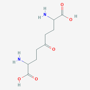 molecular formula C9H16N2O5 B14571862 2,8-Diamino-5-oxononanedioic acid CAS No. 61556-84-1