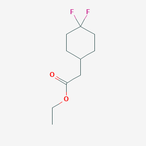 molecular formula C10H16F2O2 B1457190 Ethyl 2-(4,4-difluorocyclohexyl)acetate CAS No. 915213-54-6