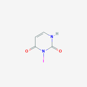 molecular formula C4H3IN2O2 B14572013 3-Iodopyrimidine-2,4(1H,3H)-dione CAS No. 61535-12-4