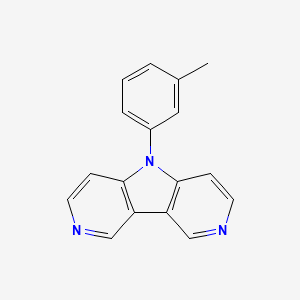 molecular formula C17H13N3 B1457203 8-(3-methylphenyl)-4,8,12-triazatricyclo[7.4.0.02,7]trideca-1(9),2(7),3,5,10,12-hexaene CAS No. 1014403-09-8