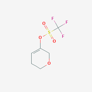 molecular formula C6H7F3O4S B1457208 5,6-dihydro-2H-pyran-3-yl trifluoromethanesulfonate CAS No. 1227068-80-5