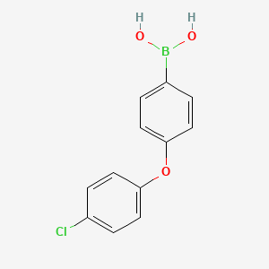 molecular formula C12H10BClO3 B1457211 [4-(4-氯苯氧基)苯基]硼酸 CAS No. 1035491-05-4