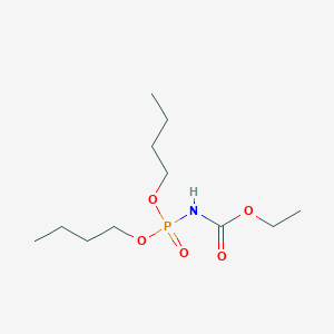 molecular formula C11H24NO5P B14572123 Ethyl (dibutoxyphosphoryl)carbamate CAS No. 61670-38-0