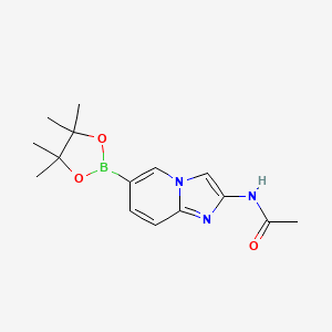 n-(6-(4,4,5,5-Tetramethyl-1,3,2-dioxaborolan-2-yl)imidazo[1,2-a]pyridin-2-yl)acetamide