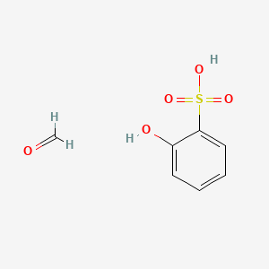 molecular formula C7H8O5S B14572141 Formaldehyde;2-hydroxybenzenesulfonic acid CAS No. 61792-58-3