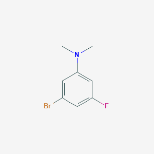 molecular formula C8H9BrFN B1457216 3-bromo-5-fluoro-N,N-dimethylaniline CAS No. 1129542-02-4