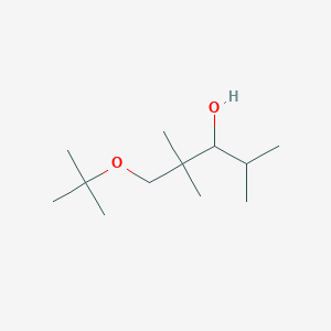 molecular formula C12H26O2 B14572253 1-tert-Butoxy-2,2,4-trimethylpentan-3-ol CAS No. 61478-21-5