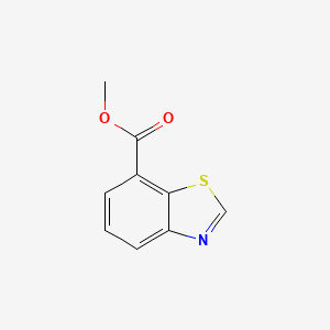molecular formula C9H7NO2S B1457228 Methyl benzo[d]thiazole-7-carboxylate CAS No. 1038509-28-2