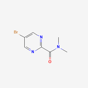 molecular formula C7H8BrN3O B1457229 5-bromo-N,N-dimethylpyrimidine-2-carboxamide CAS No. 915948-92-4