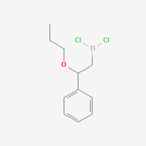 molecular formula C11H15Cl2OTl B14572303 Dichloro(2-phenyl-2-propoxyethyl)thallane CAS No. 61368-73-8