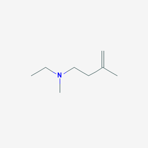 molecular formula C8H17N B14572327 N-Ethyl-N,3-dimethylbut-3-en-1-amine CAS No. 61308-02-9