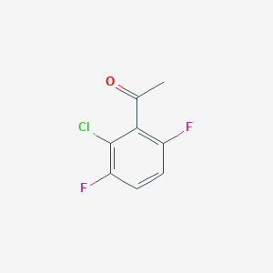 molecular formula C8H5ClF2O B1457233 1-(2-Chloro-3,6-difluorophenyl)ethanone CAS No. 890934-10-8