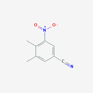 molecular formula C9H8N2O2 B1457239 3,4-Dimethyl-5-nitrobenzonitrile CAS No. 52911-61-2