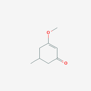 molecular formula C8H12O2 B14572404 3-Methoxy-5-methylcyclohex-2-en-1-one CAS No. 61621-44-1