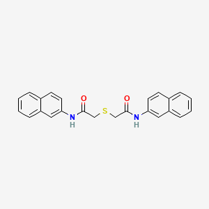 molecular formula C24H20N2O2S B14572410 Acetamide, 2,2'-thiobis[N-2-naphthalenyl- CAS No. 61580-44-7