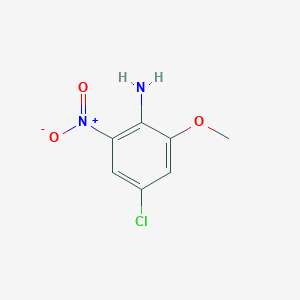 molecular formula C7H7ClN2O3 B1457242 4-氯-2-甲氧基-6-硝基苯胺 CAS No. 859877-49-9