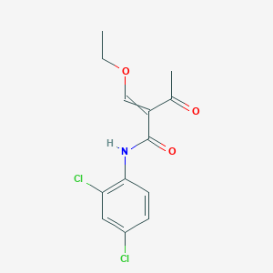 molecular formula C13H13Cl2NO3 B14572428 N-(2,4-Dichlorophenyl)-2-(ethoxymethylidene)-3-oxobutanamide CAS No. 61669-22-5
