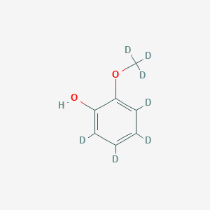 molecular formula C7H8O2 B1457243 2-methoxy-D3-phenol-3,4,5,6-D4 CAS No. 1065473-05-3