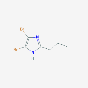 molecular formula C6H8Br2N2 B1457247 4,5-dibromo-2-propyl-1H-imidazole CAS No. 1437312-20-3