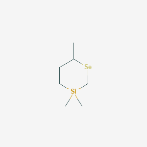 molecular formula C7H16SeSi B14572474 3,3,6-Trimethyl-1,3-selenasilinane CAS No. 61676-30-0
